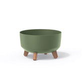 Prosperplast Gracia Low Planter 23.5x23.5x15.5cm - Earth Green
